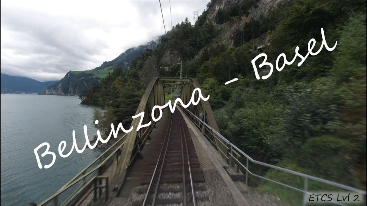 Mit dem Güterzug von Bellinzona nach Basel - Führerstandsmitfahrt in HD