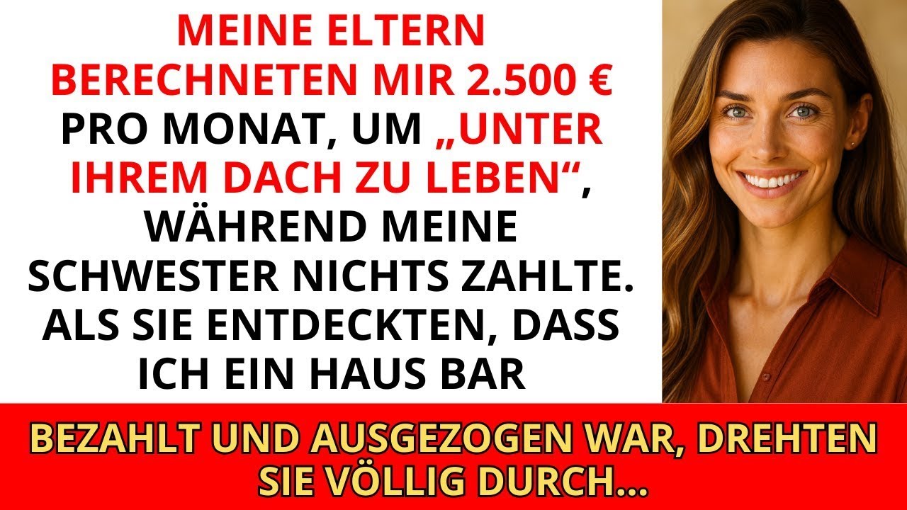 Meine Eltern verlangten Miete von mir, während meine Schwester kostenlos lebte – also kaufte ich ein