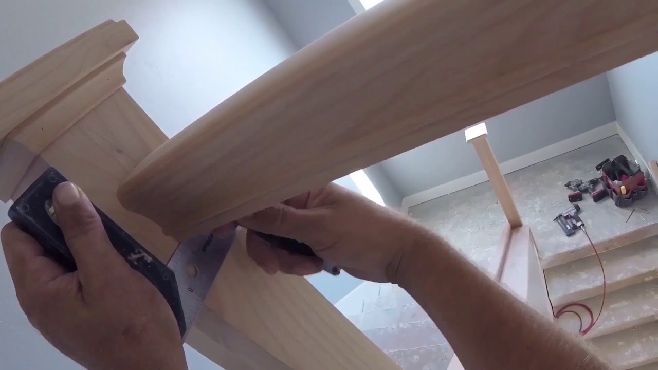 Wood Handrail with Iron Balusters Part 2