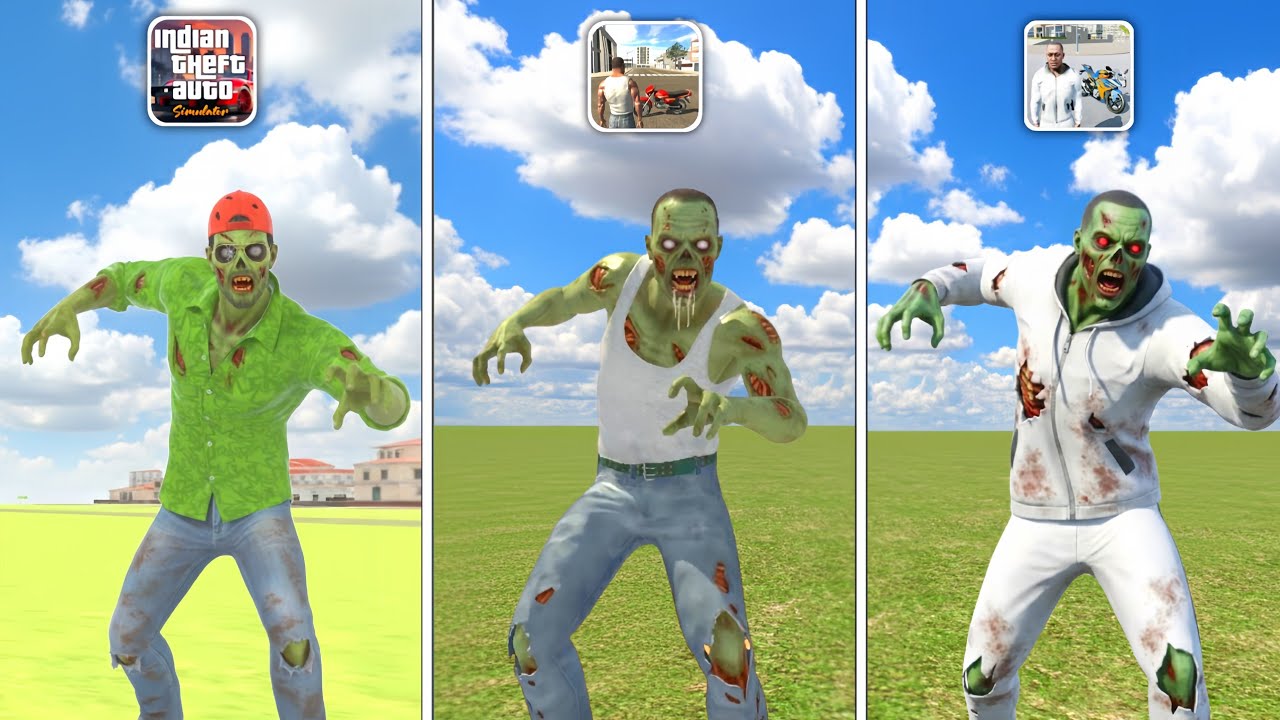 Zombie Power Test in All Indian GTA Games 🔥🤯!
