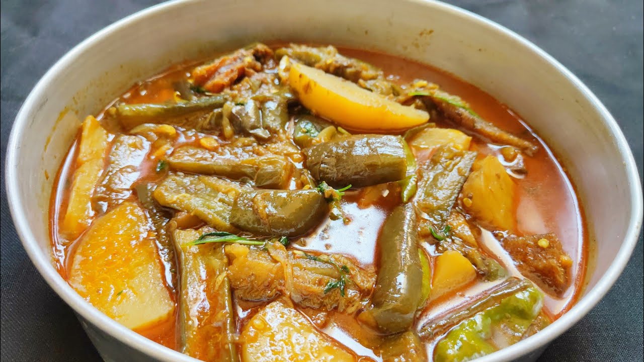 Brinjal potato Dry fish recipe