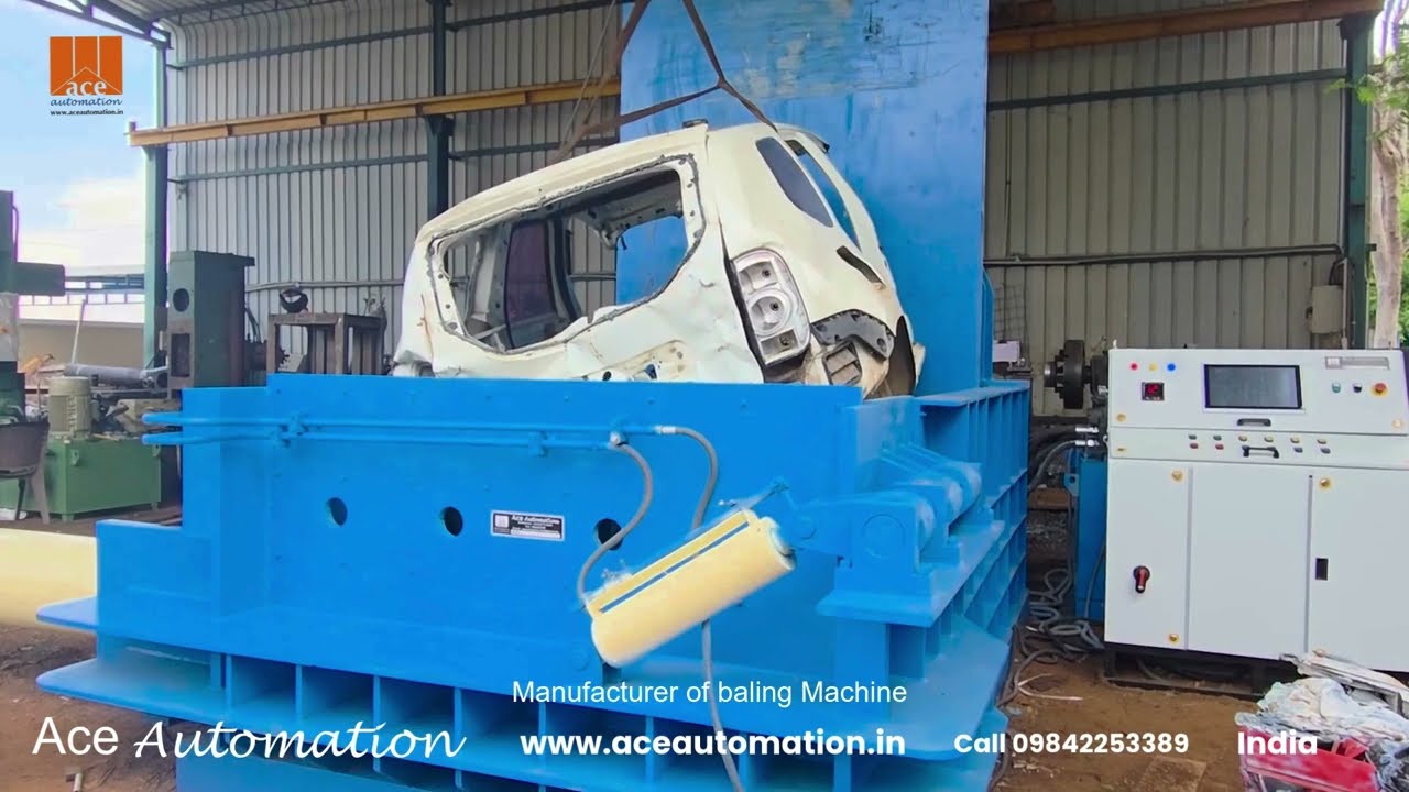 Car baler / ELV Baler / Recycling Equipment Bundling machine / End life Vehicle Baler