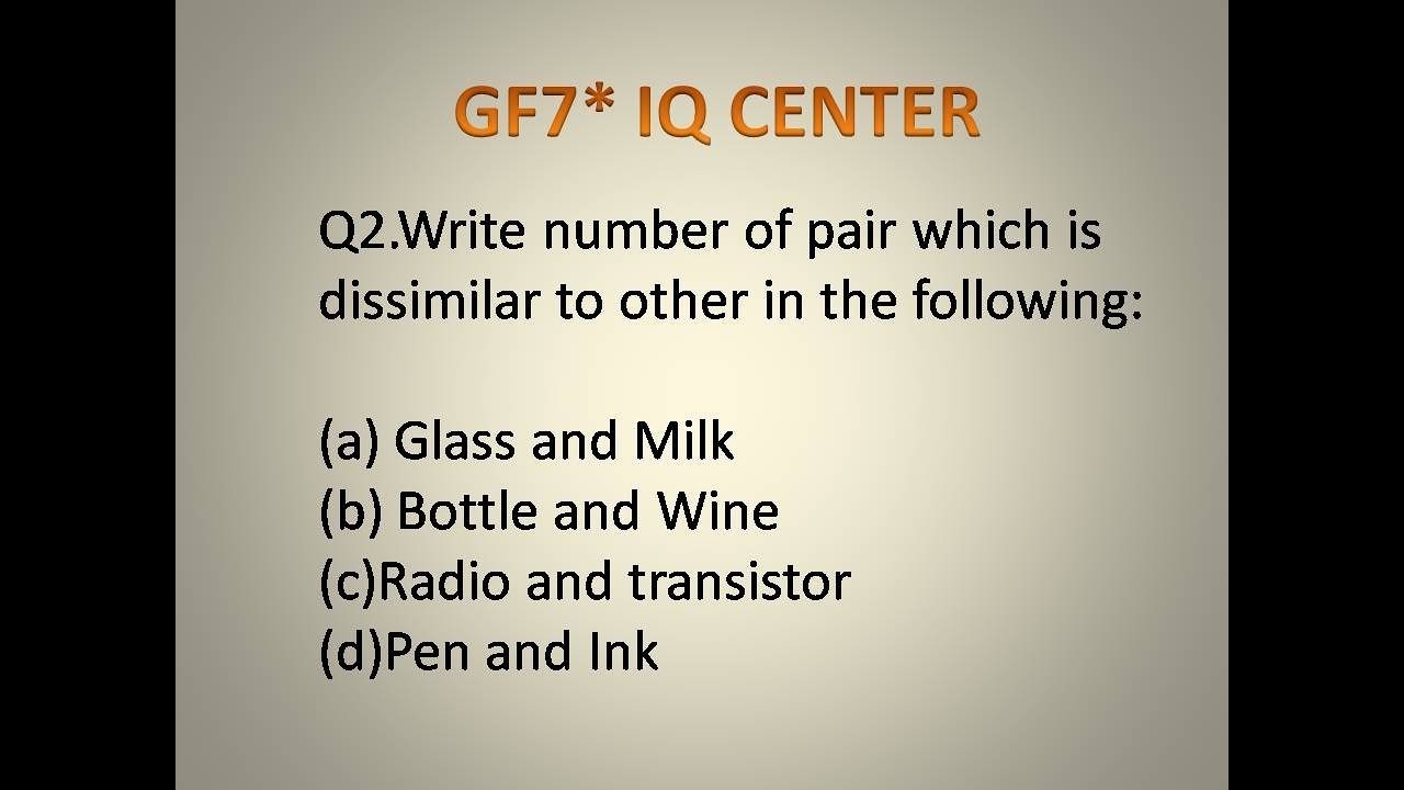 IQ TEST ONLY A GENIUS CAN ANSWER