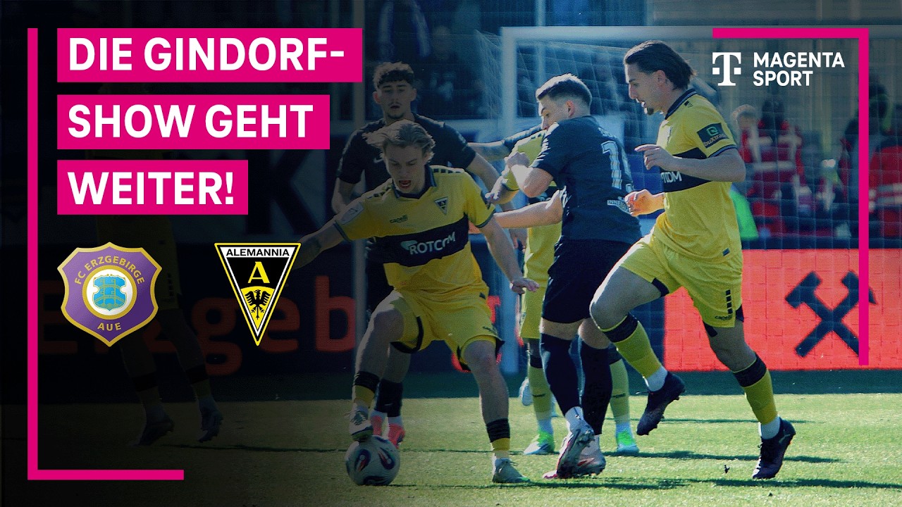 FC Erzgebirge Aue - Alemannia Aachen, Highlights mit Live-Kommentar | 3. Liga | MAGENTA SPORT