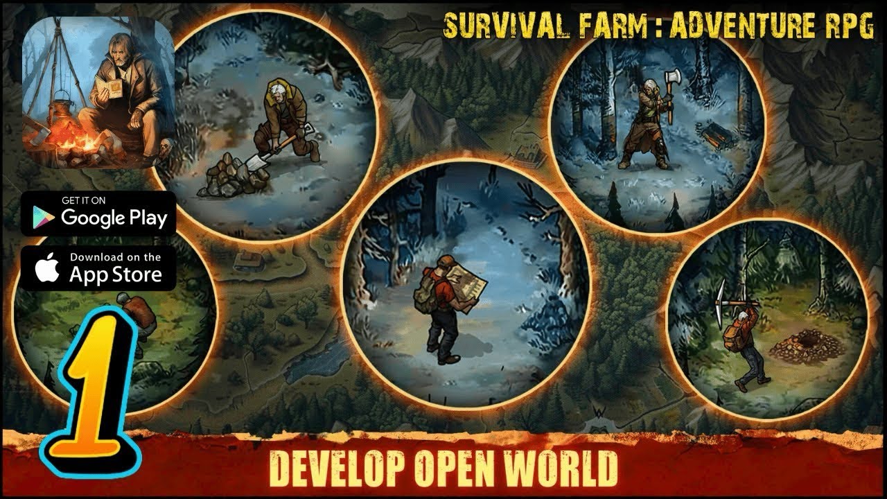 Survival Farm RPG : Gameplay Walkthrough Part 1 (IOS,Android)