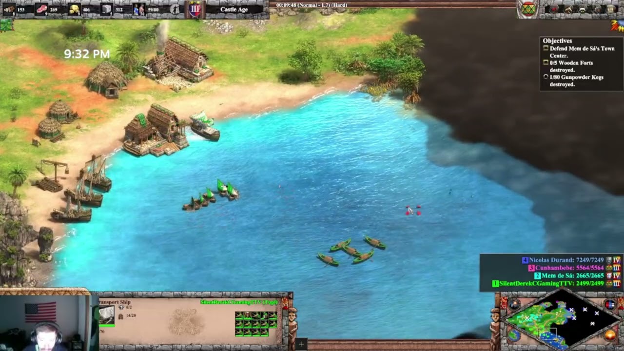 Age of Empires 2 DE: Arariboia 4. Up in Smoke (Hard)
