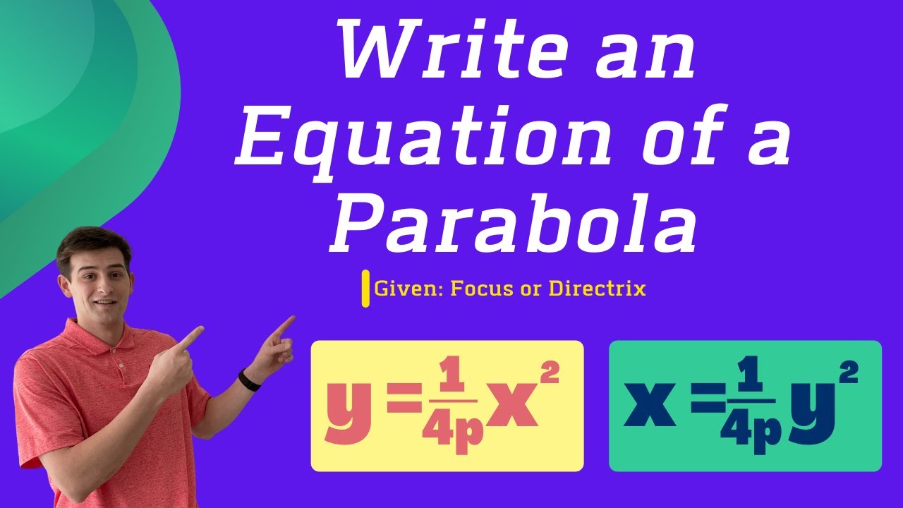 Write the Equation of a Parabola with Focus or Directrix
