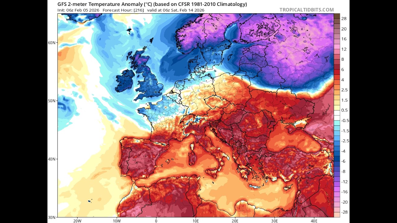 Could Pacific North America Pattern Open The Arctic Door For UK & Ireland? Record Iberia Rain!!