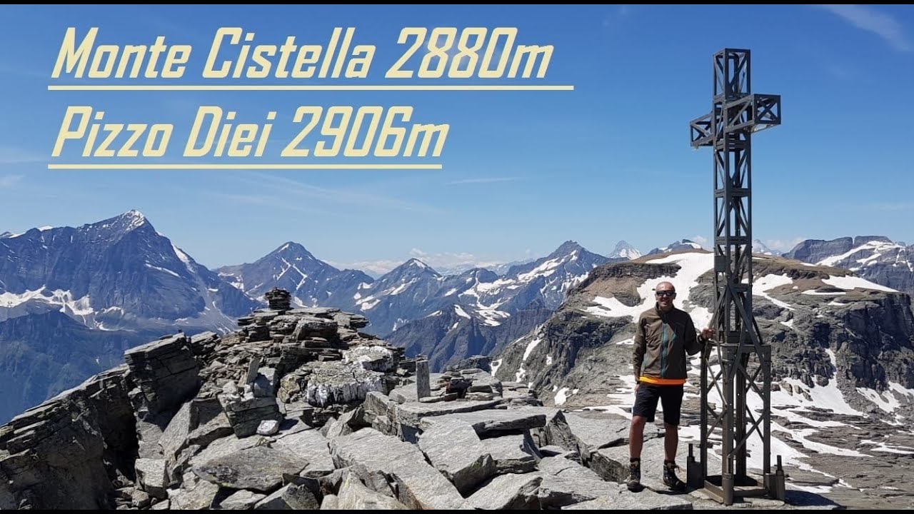 Pizzo Diei 2906m  Monte Cistella 2880m  Val Cairasca (VB)  8 Luglio 2018