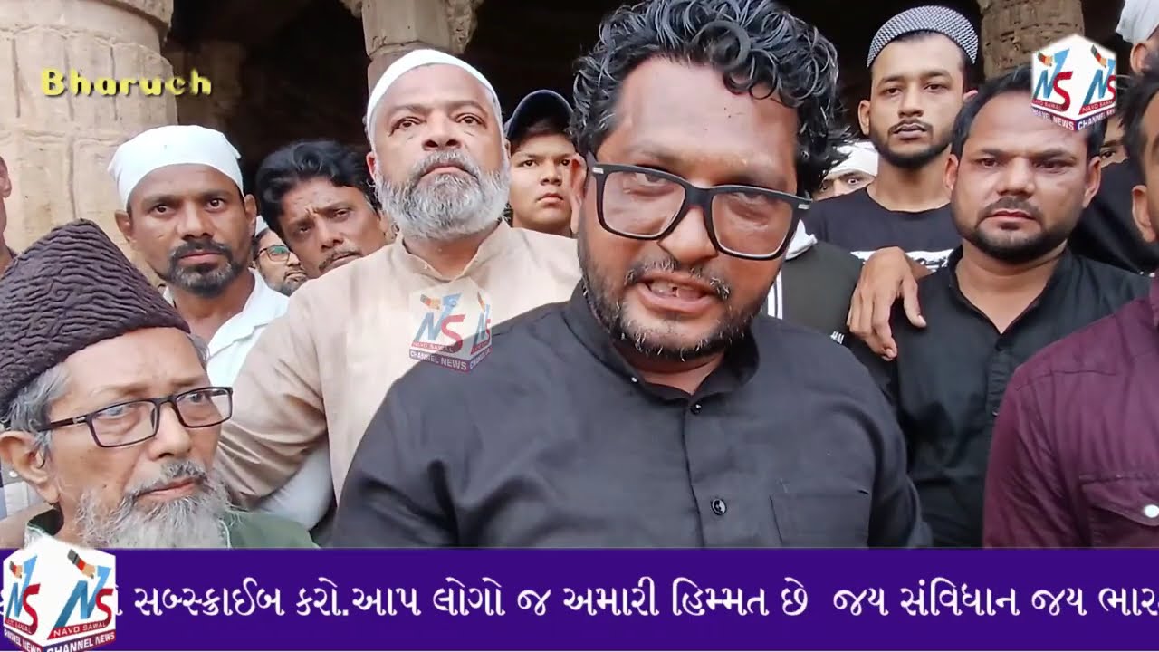 ભરૂચ એતિહાશિક જુમ્મા મસ્જીદના શાંતિપૂર્ણ માંહોમાં અજમેર બ્લાસ્ટના આરોપીના પ્રવેશથી માહોલ ગરમાયો