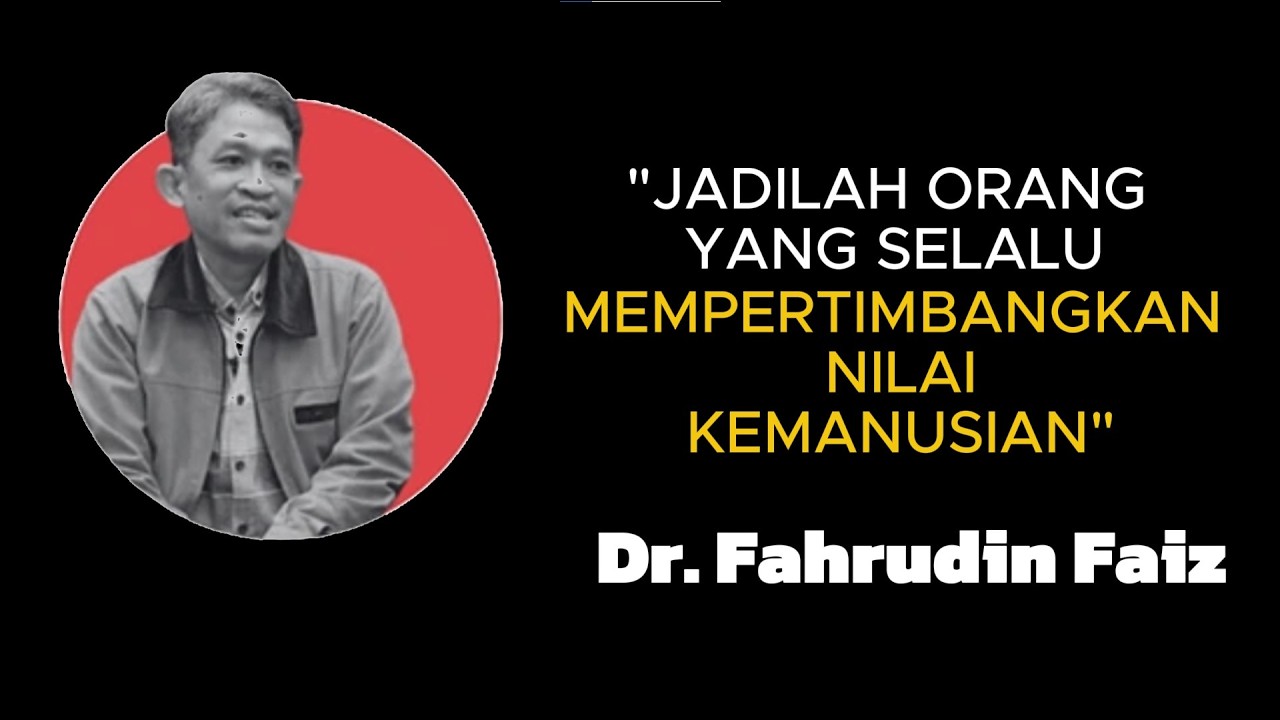HIDUP BERMORAL | Ngaji Filsafat - Dr.Fahrudin Faix