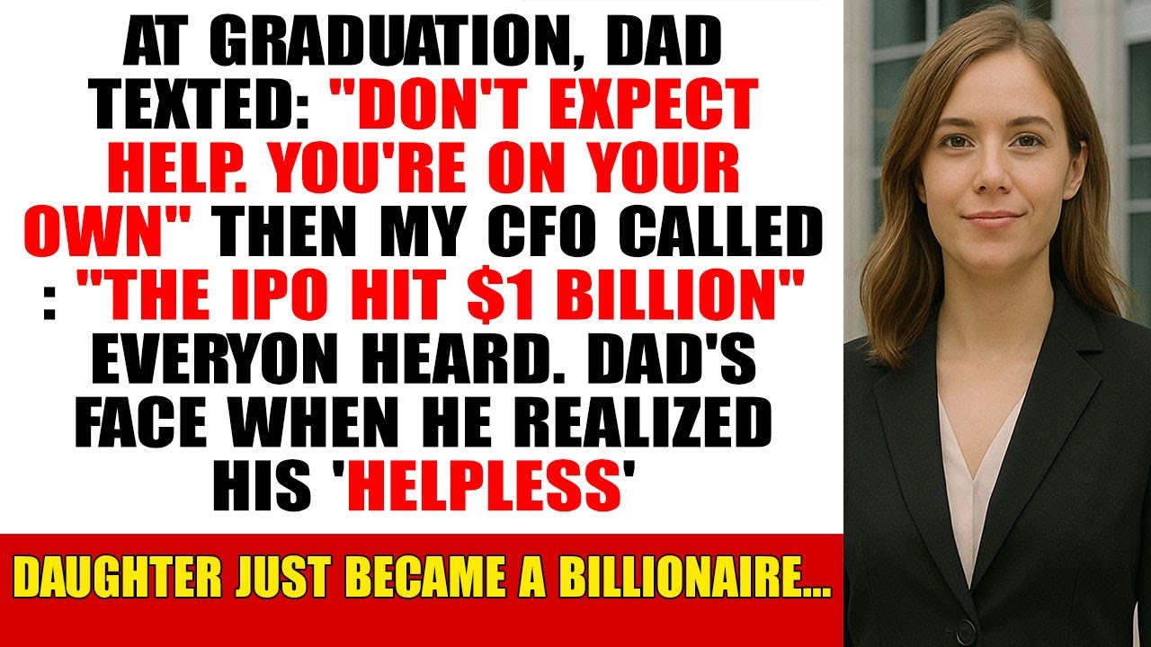At Graduation, Dad Texted 'Don't Expect Help' — Then My CFO Called About a $1B IPO