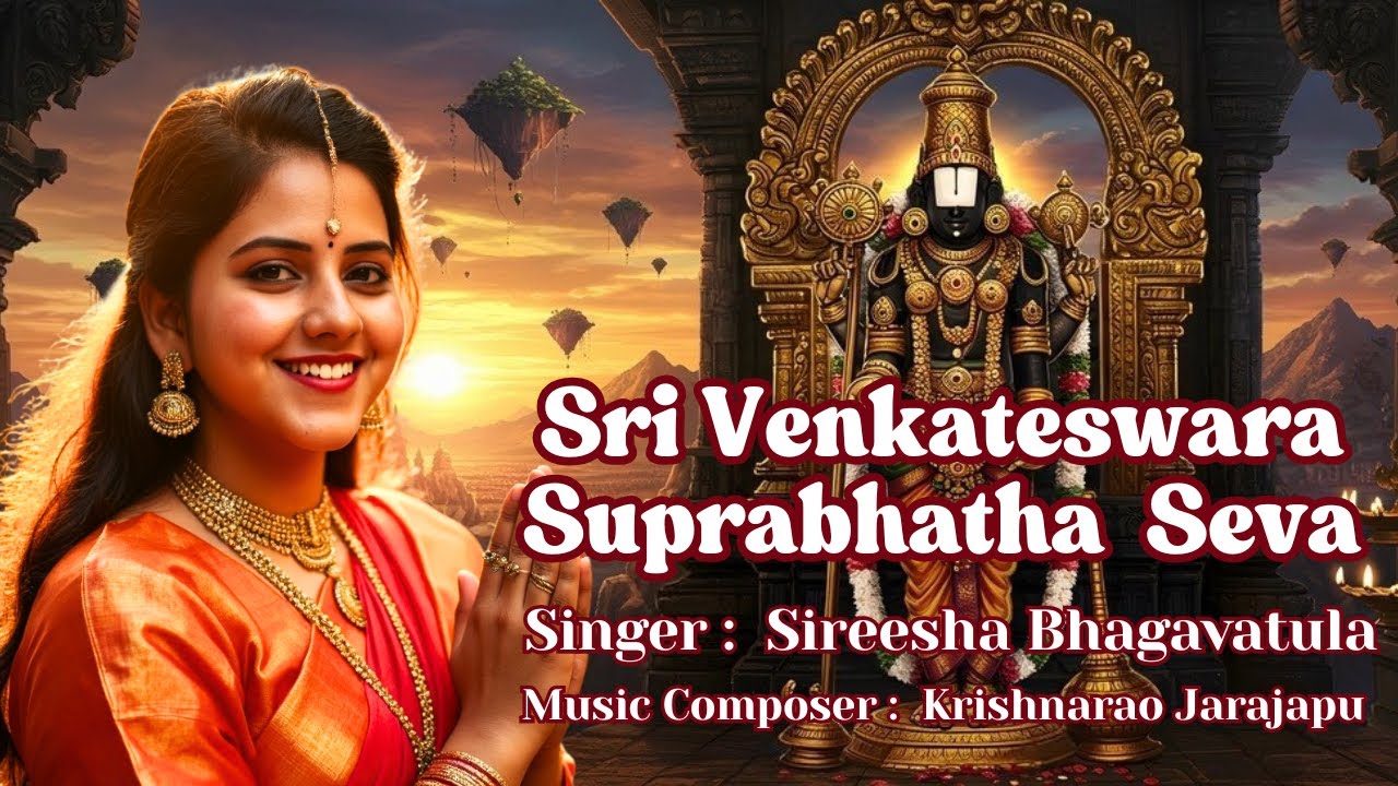 Suprabhatha Seva–Awakening Lord Venkateswara | Sung by Sireesha | Music: Krishnarao | Lyrics:Trinadh