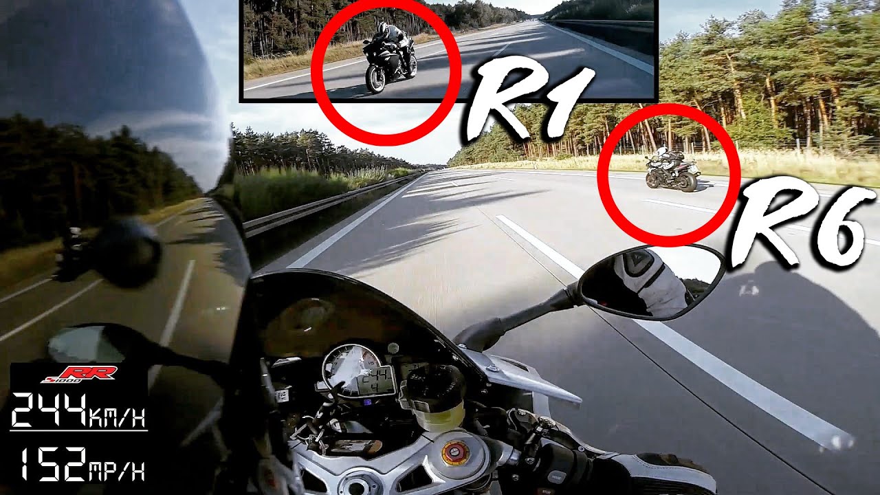 S1000RR plays with R1 and R6 - TOP SPEED - ACCELERATION