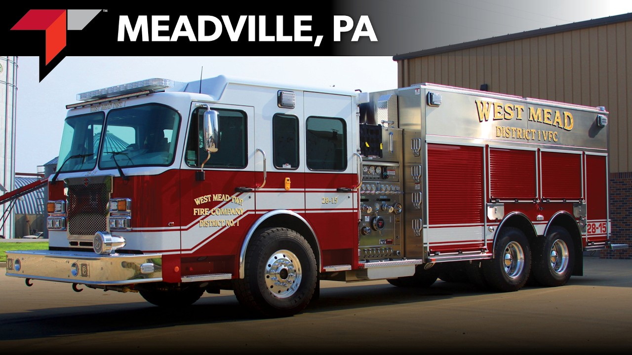 West Mead Twp. District #1 VFC Toyne Pumper Tanker/Tender Delivery Video