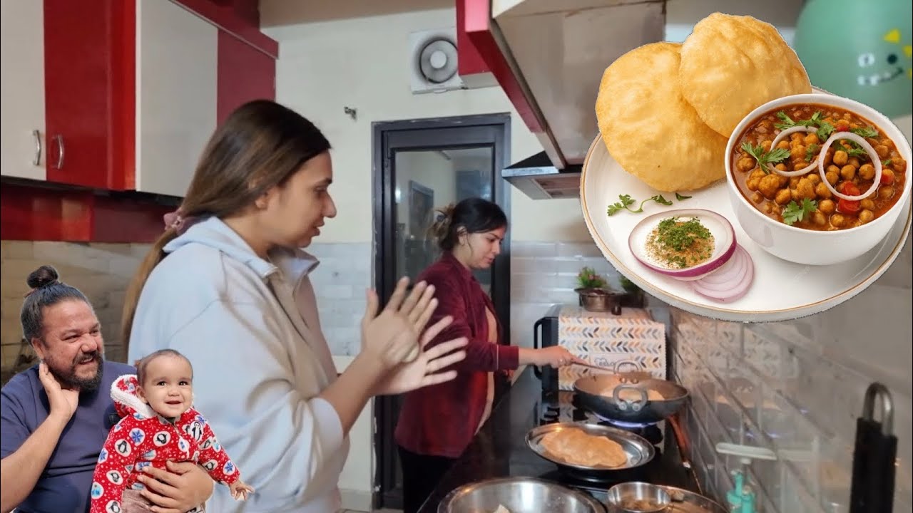 Nanad bhabhi ne millkar banaye chole bhature 😊😊