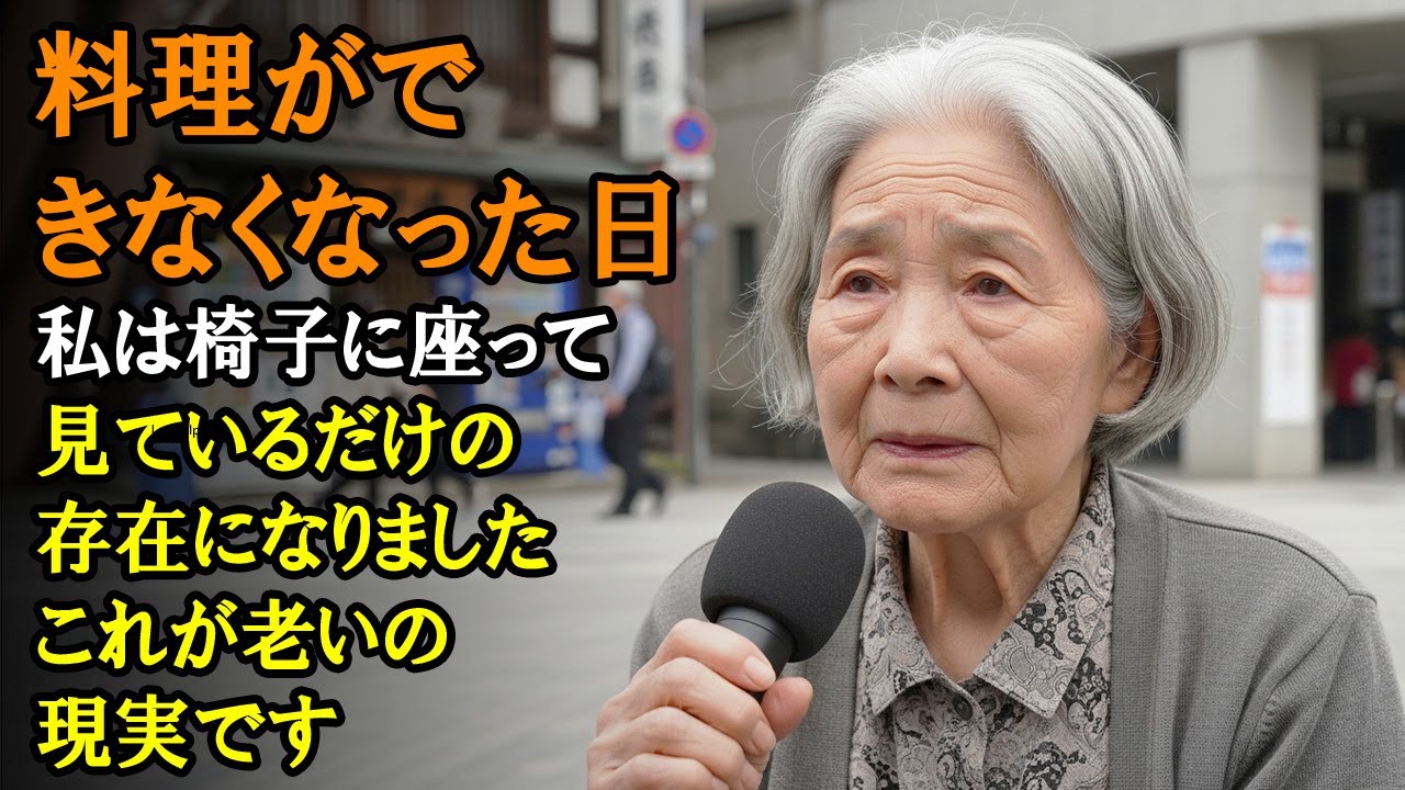 料理ができなくなった日、私は椅子に座って見ているだけの存在になりました。これが老いの現実です