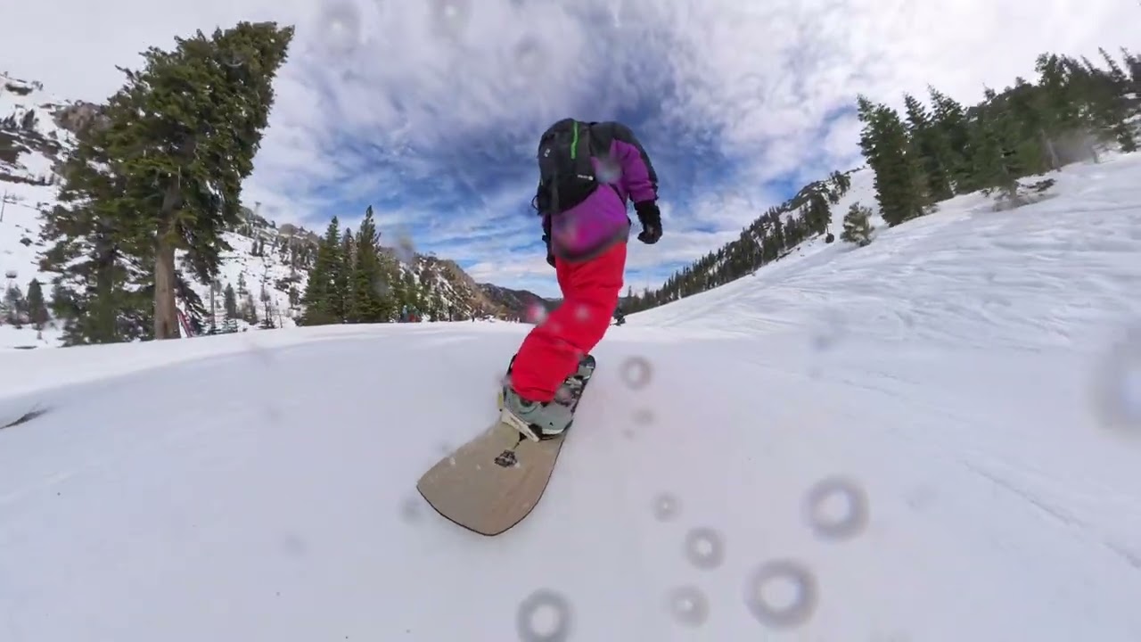 Lake Tahoe Palisades KT22 saddle and saddle face - spring snow #snowboarding 2026.2.28