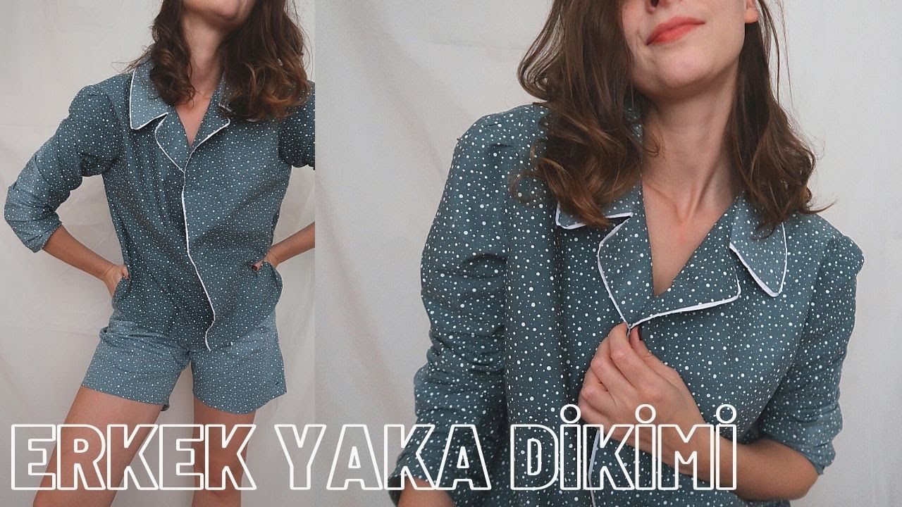 540₺ Takımı 15₺ Diktim | PRATİK ERKEK YAKA KALIBI ÇIKARMA & DİKME | Sew a tailor collar, easy steps!