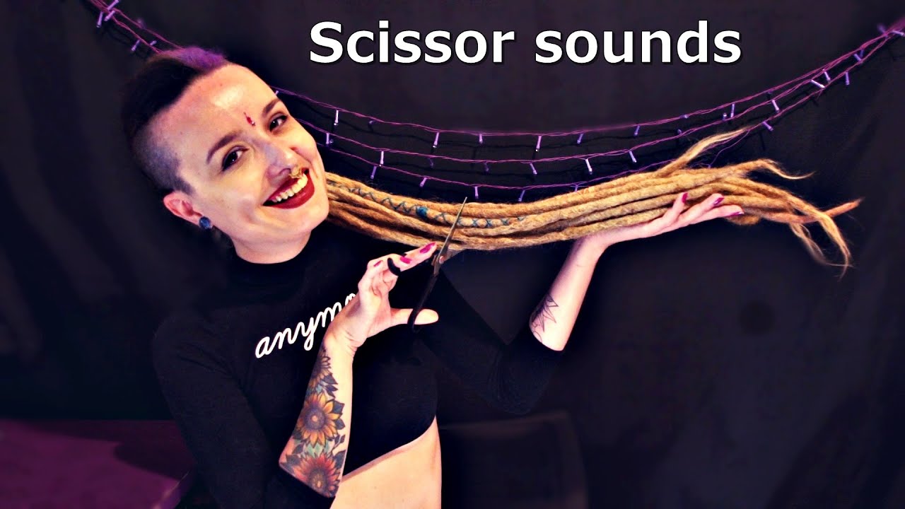 ASMR 🎧 CORTANDO MEUS DREADS - Sons de tesoura (Cutting my dreadlocks - Scratching dreads - Scissor)