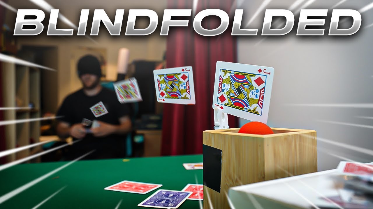 I Tried the HARDEST Card Throwing Trick Shots on the Internet || Day 23