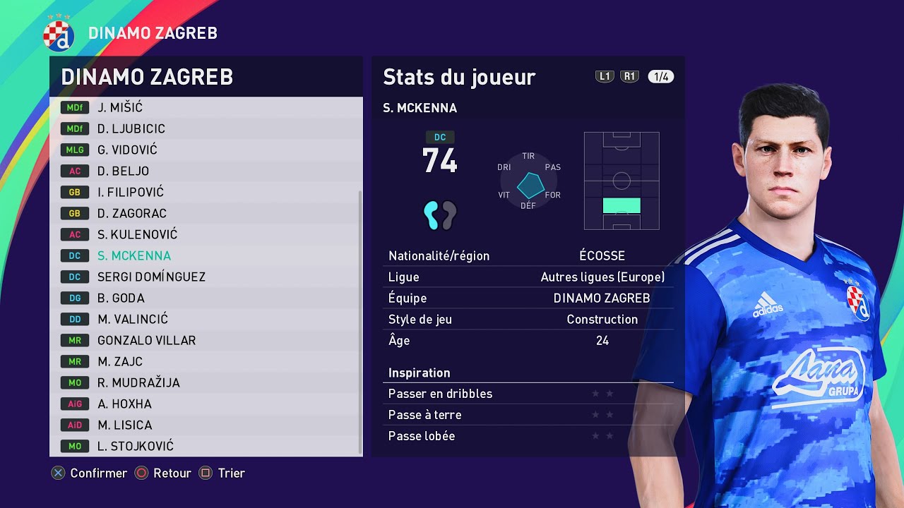 [PES 2021] DINAMO ZAGREB players - season 2025/2026