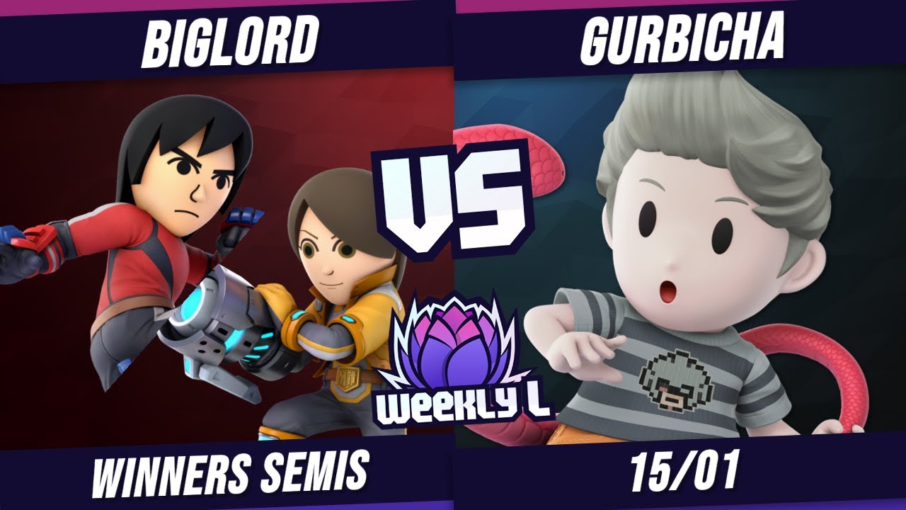 BigLord vs Gurbicha Winners Semi-Final Weekly L #193 | Mii Brawler & Mii Gunner vs Lucas