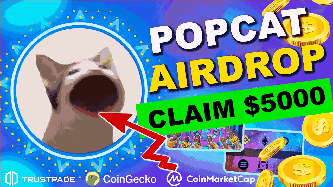 Popcat (POPCAT) AIRDROP $5000 | Solana&rsquo;s Loudest Meme Token Goes Viral 😼📢