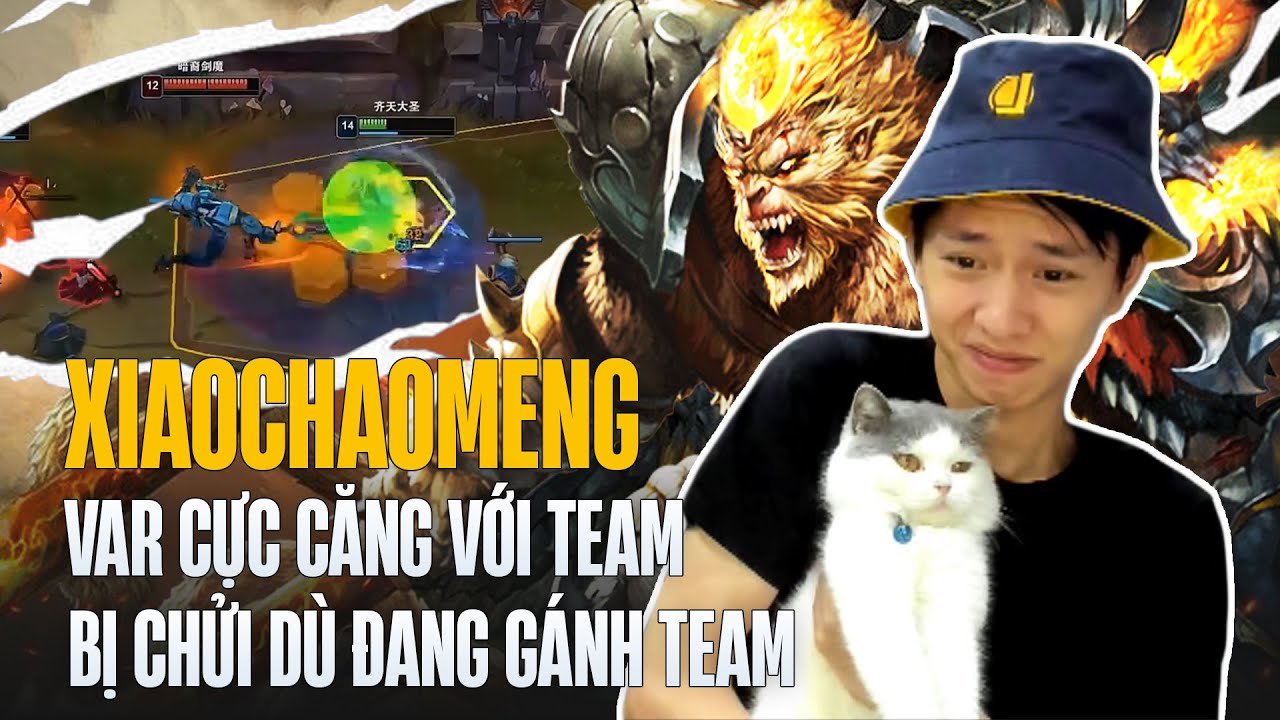 (Vietsub) XIAOCHAOMENG N&Oacute;NG MẶT VAR NHAU CỰC CĂNG VỚI ĐỒNG ĐỘI V&Igrave; BỊ CHỬI D&Ugrave; ĐANG G&Aacute;NH TEAM