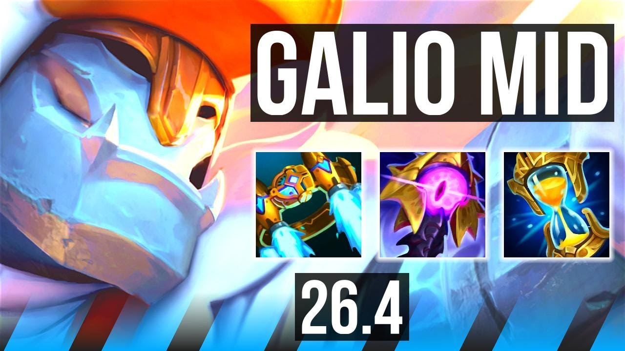 GALIO vs XERATH (MID) | Good KDA: 12/1/11 | KR Master | 26.4