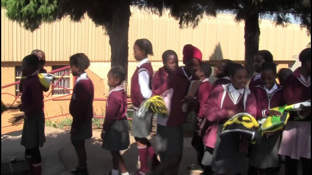 Operation Winter - Distribution at Hillside Primary School 2015