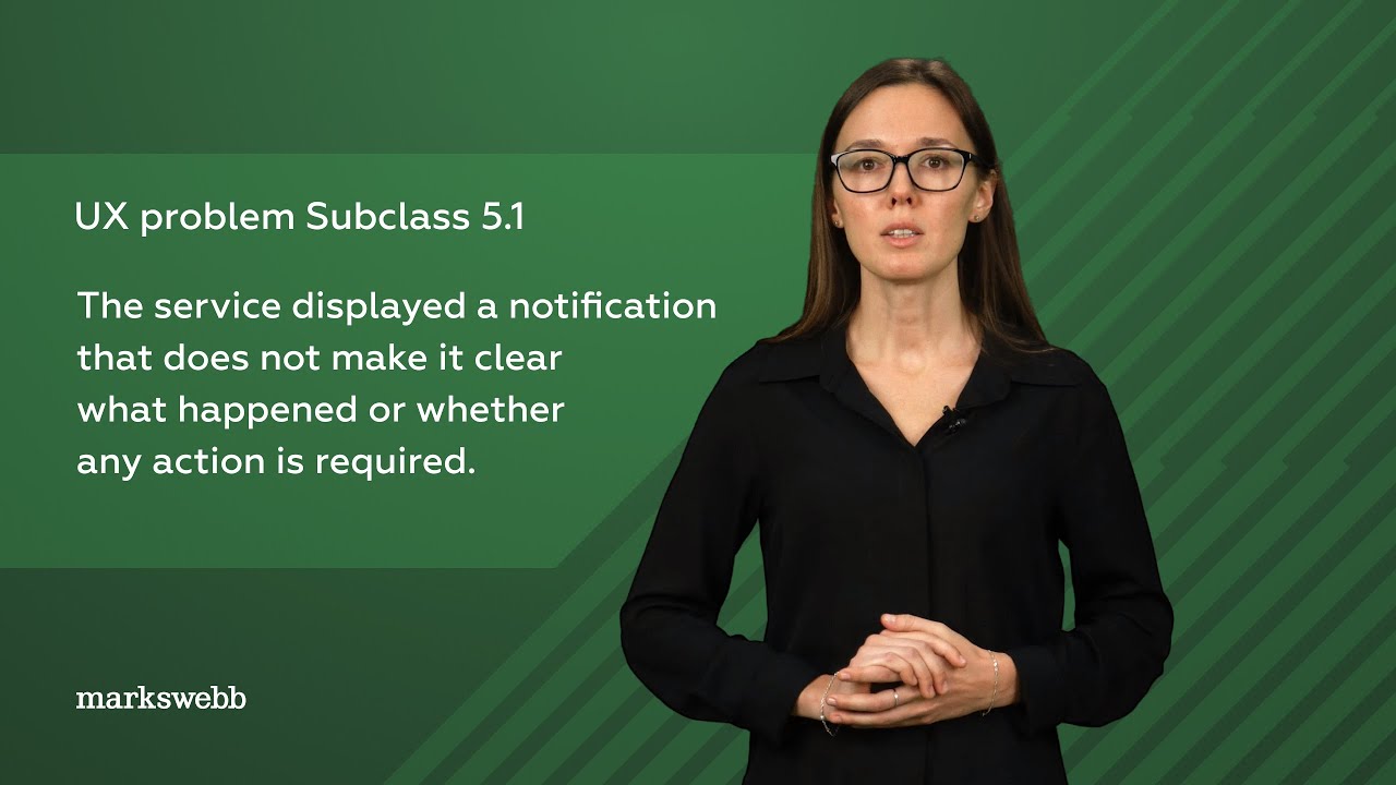 System messages that don’t explain what happened — UX Problems Guide Class 5.1