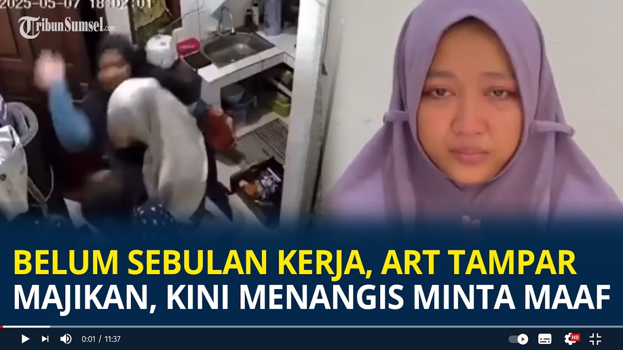 Belum Sebulan Kerja, ART Tampar Majikan di Cilacap, Kini Menangis Minta Maaf