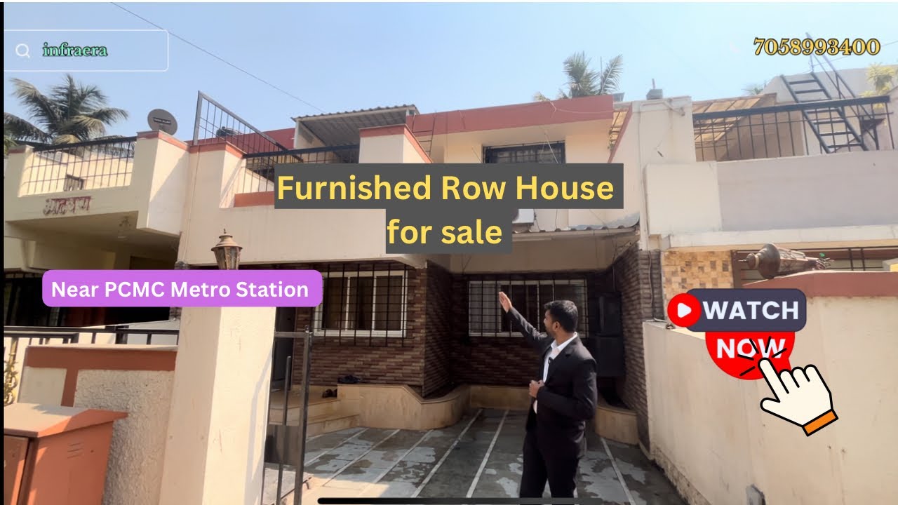 Furnished Row House near PCMC Metro station North facing Vastu Compliant House 📞7058993400 #ytshorts
