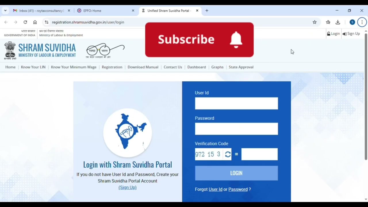 How to Apply PF and ESIC Registration Through Shram Suvidha Portals || 