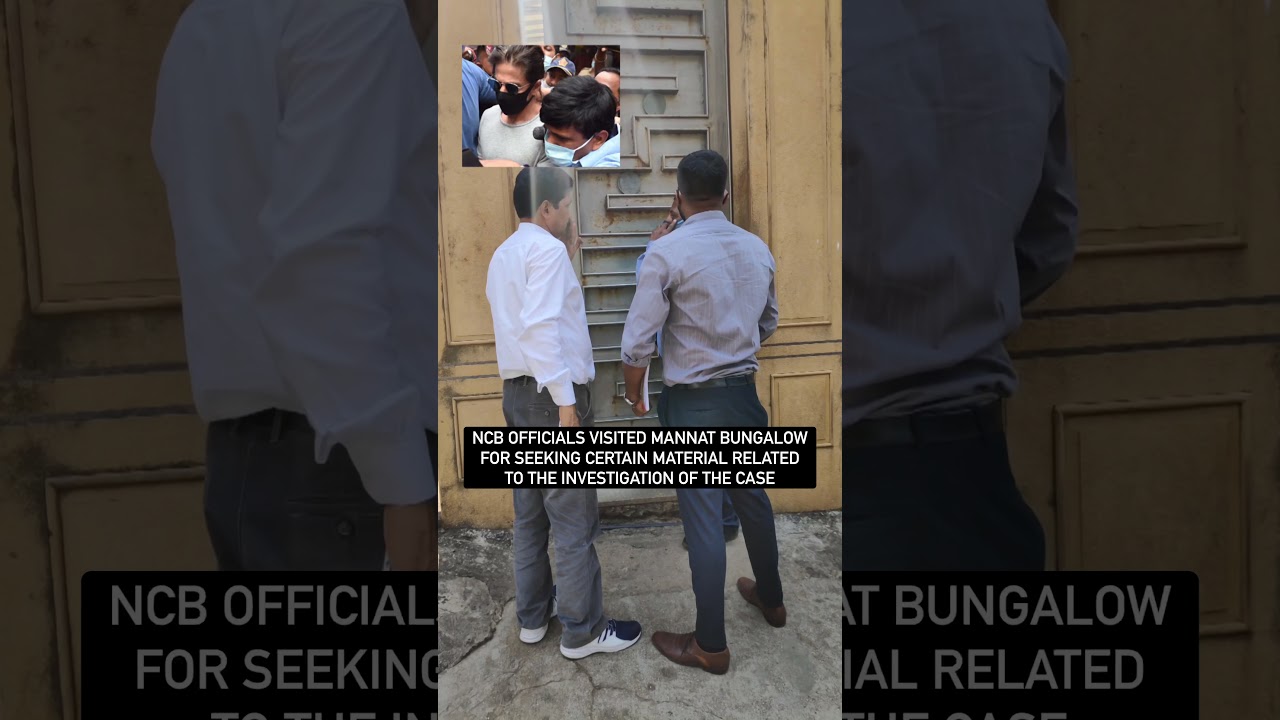 NCB officials visit Shah Rukh Khan's Mannat after he met Aryan Khan in jail | #shorts