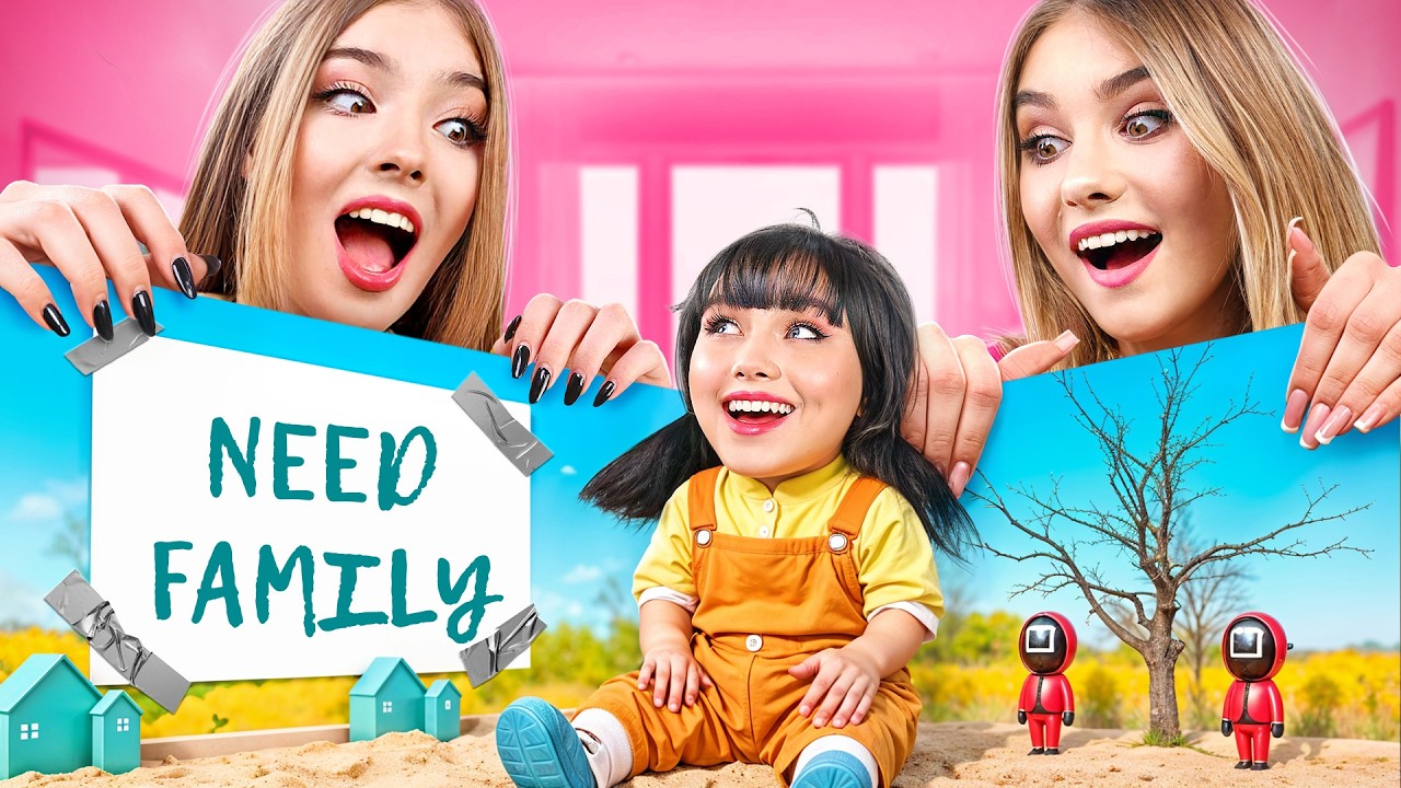 Costruiamo una bambola di Squid Game nella vita reale! E i miei adottano una sorella 