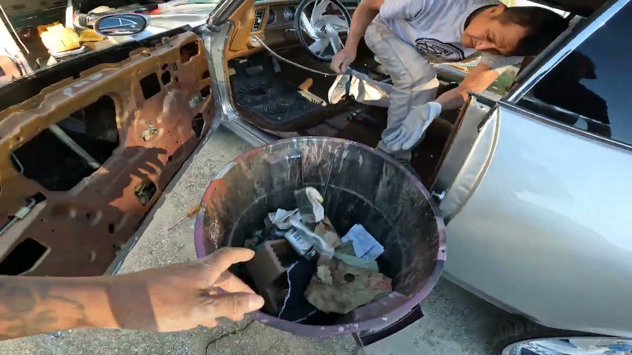 stitched by slick 72 cutlass stripping it down