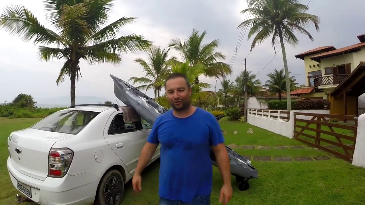 como eu coloco caiaque iron no carro