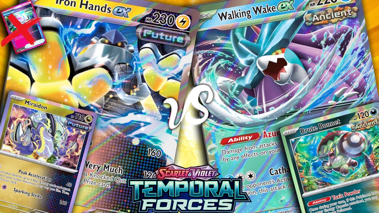Deck Iron Hands EX vs Walking Wake EX | Pokemon TCG Live Espa&ntilde;ol