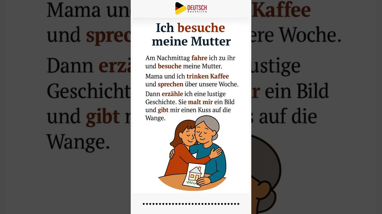 Deutsch Lernen  A1-B2 | Besuch bei Mama❤️ #Familie #MamaBesuch #FamilieIstAlles  #deutschlernen