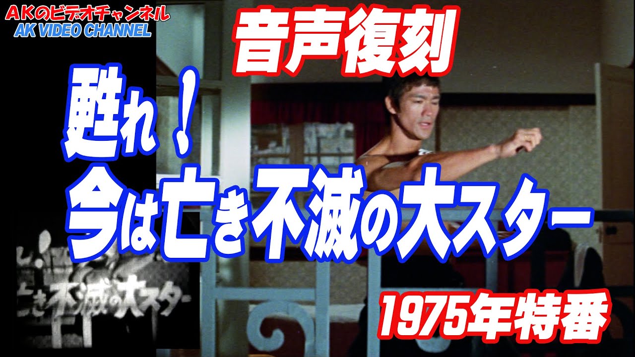 【音声より復刻】甦れ！不滅の大スター1975年当時のブルース・リー特番