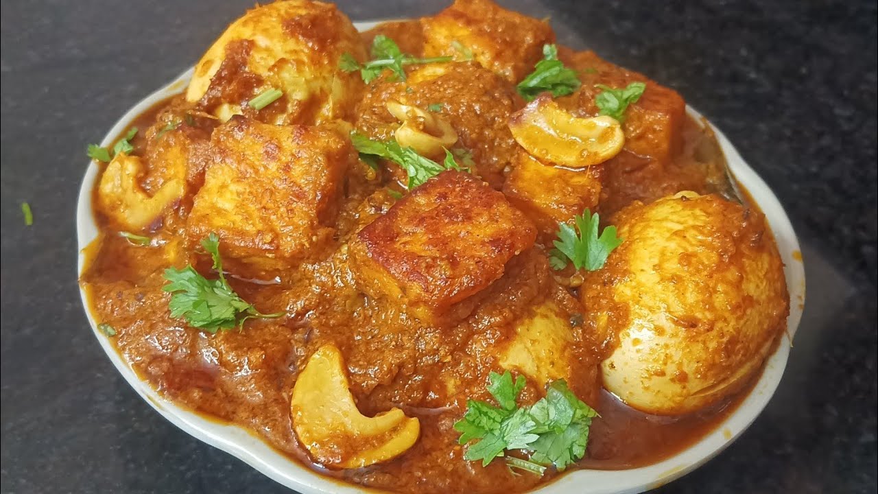 Delicious and high rich protein# Egg Paneer Gravy curry #cooking 