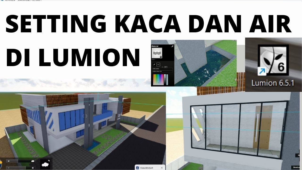 CARA MEMBUAT EFEK KACA DAN AIR DI LUMION - BAHASA INDONESIA