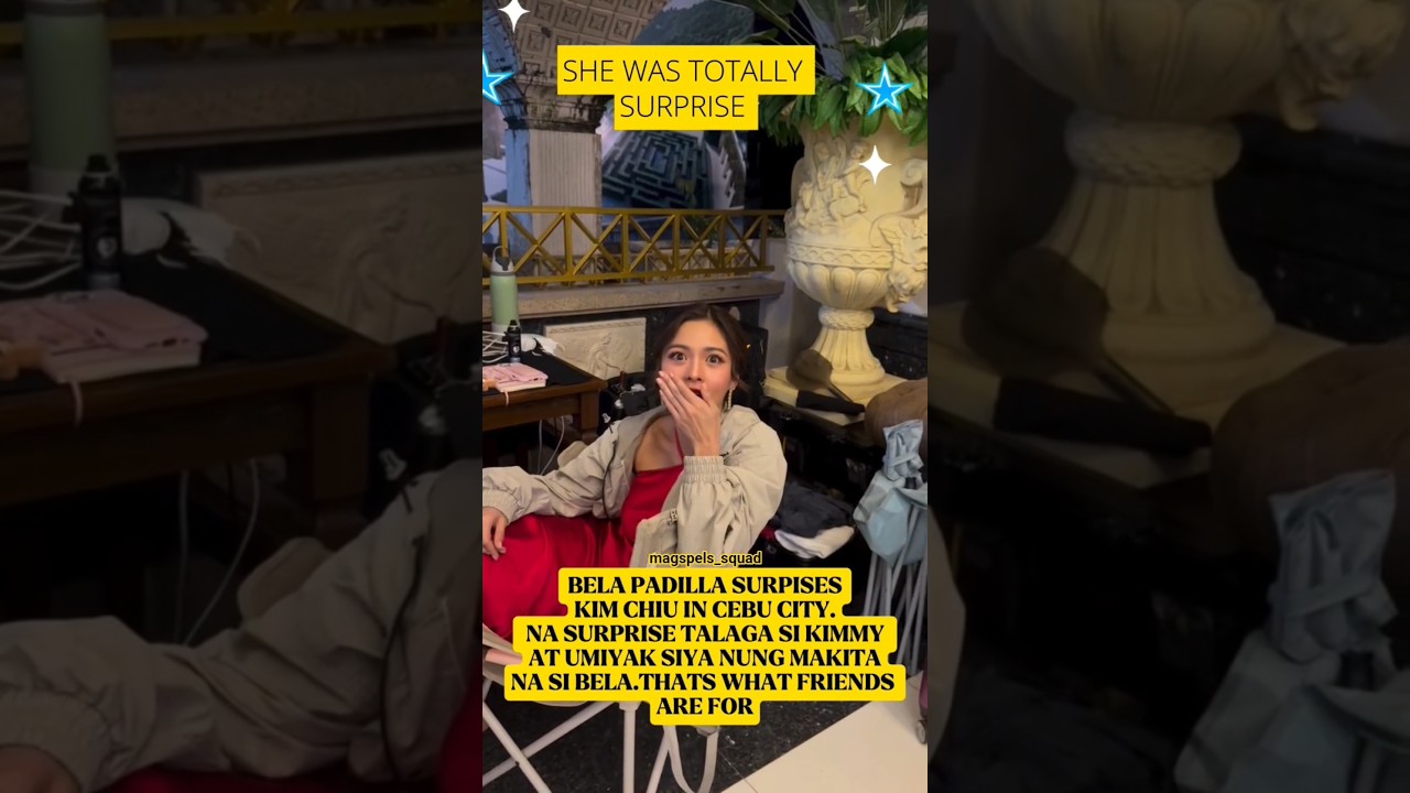 BELA PADILLA SURPRISES KIM CHIU IN CEBU. NAPAIYAK AGAD SI KIMMY #kimchiu #belapadilla #shorts #viral