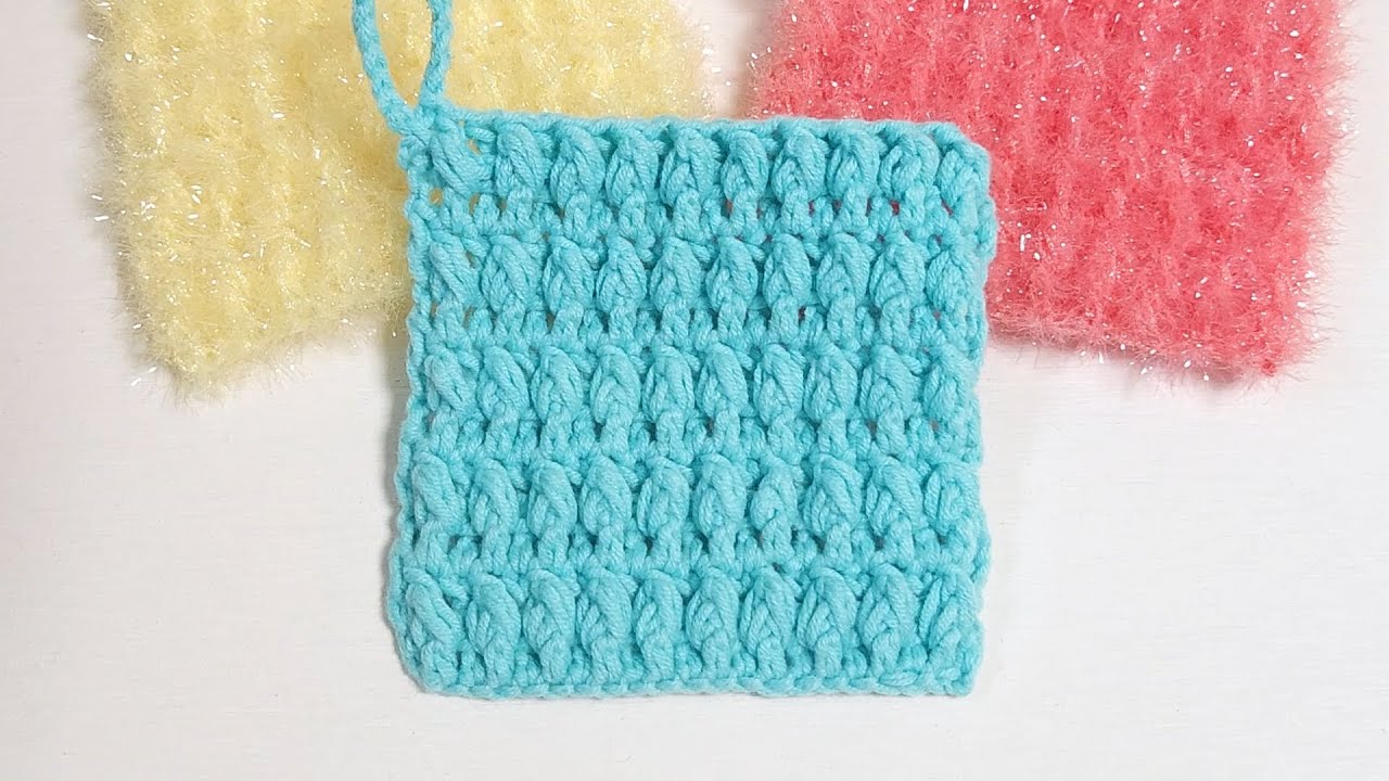 수세미뜨기/ 실용적인 단면 사각수세미// Crochet dish scrubber