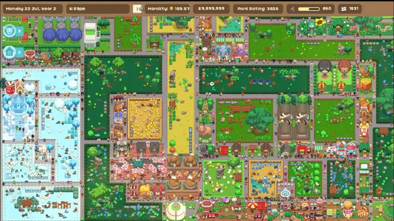 Cute Zoo Management Game (Tour and Commentary)