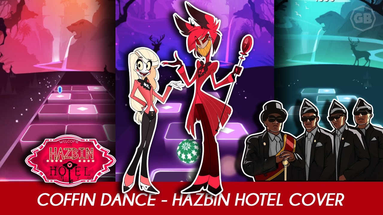 Hazbin Hotel Coffin Dance Meme Song Remix Cover Astronomia by Ozyrys - Tiles Hop EDM Rush! Endless