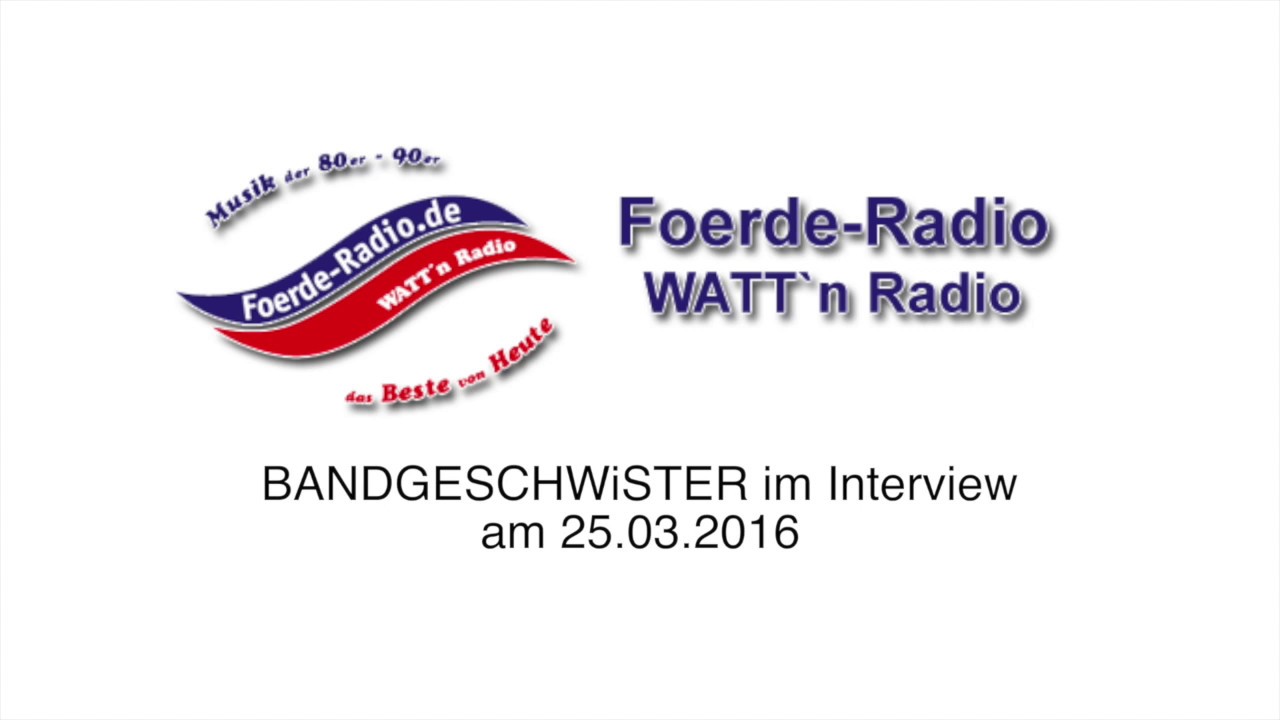 BANDGESCHWiSTER zu Gast bei Foerde Radio