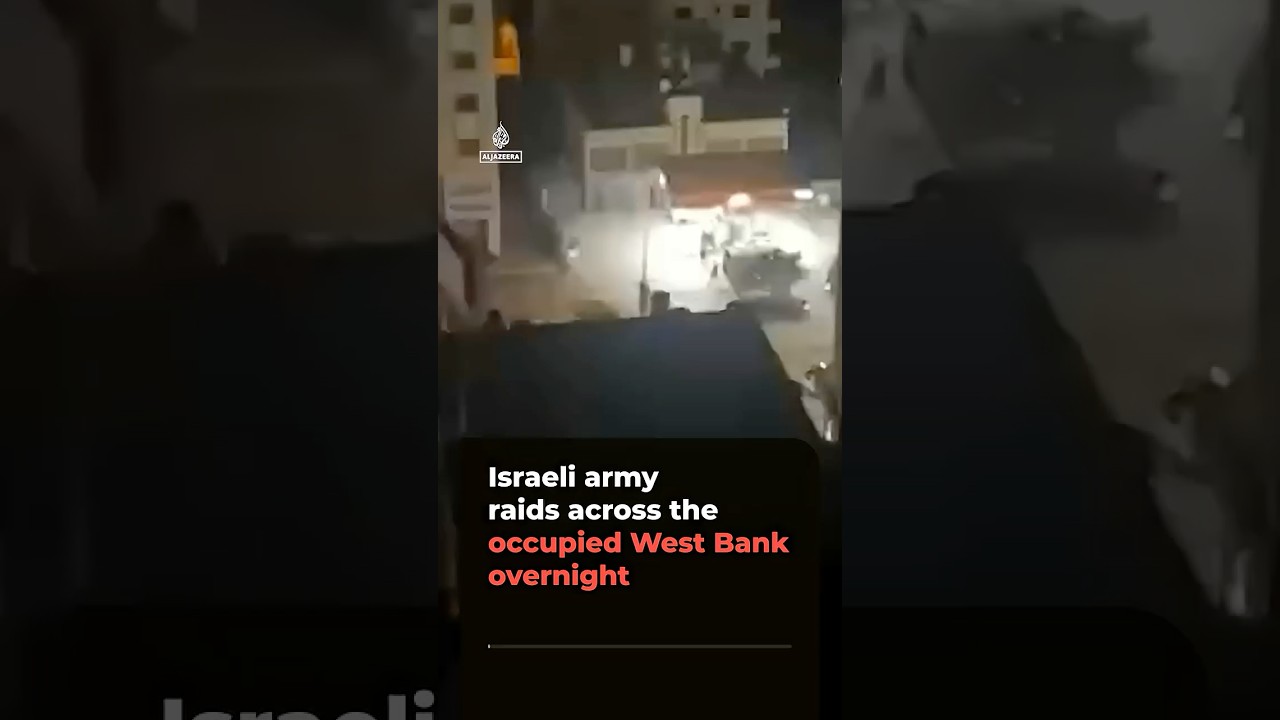 Israeli army raids across the occupied West Bank overnight